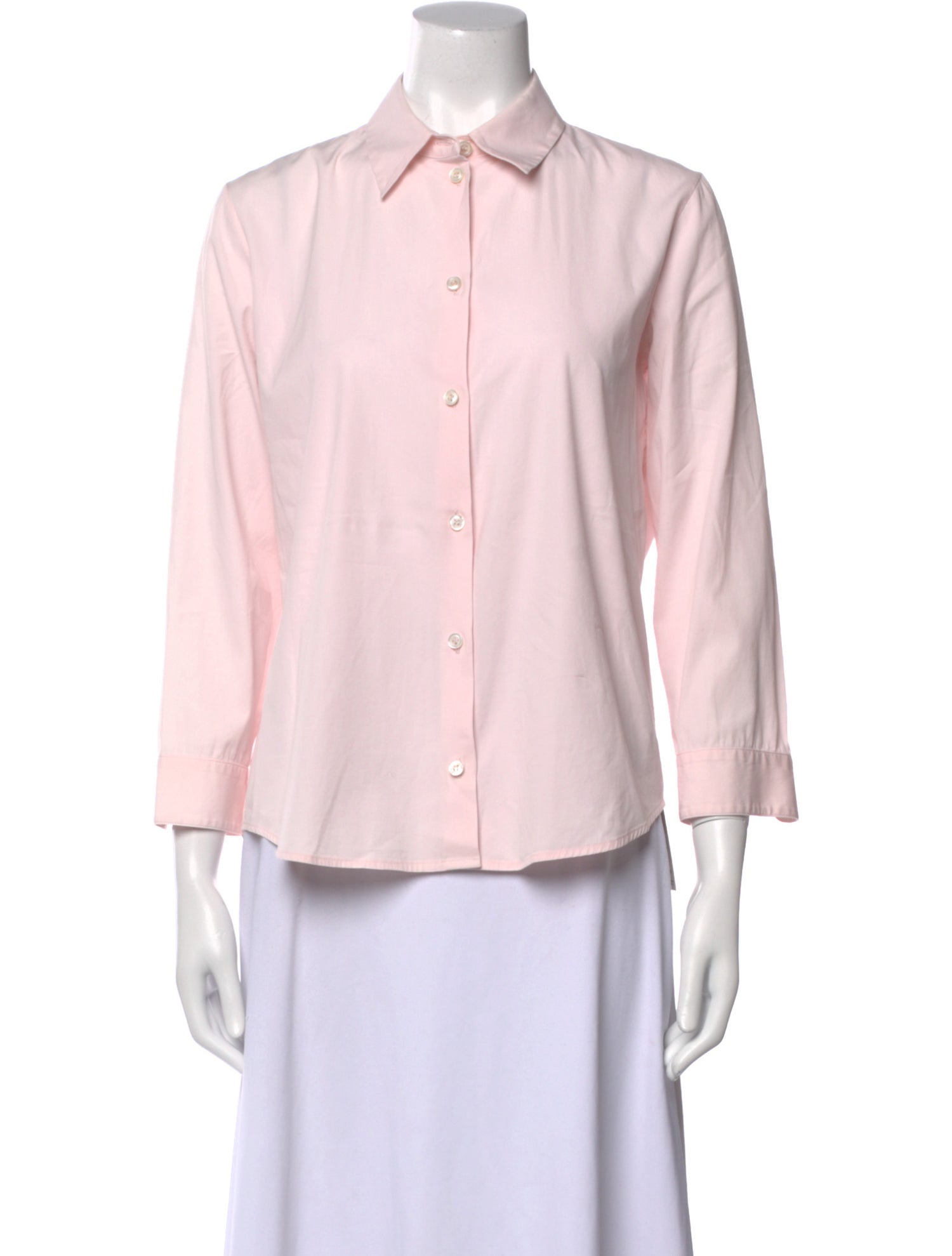 The Row Three-Quarter Sleeve Button-Up Top