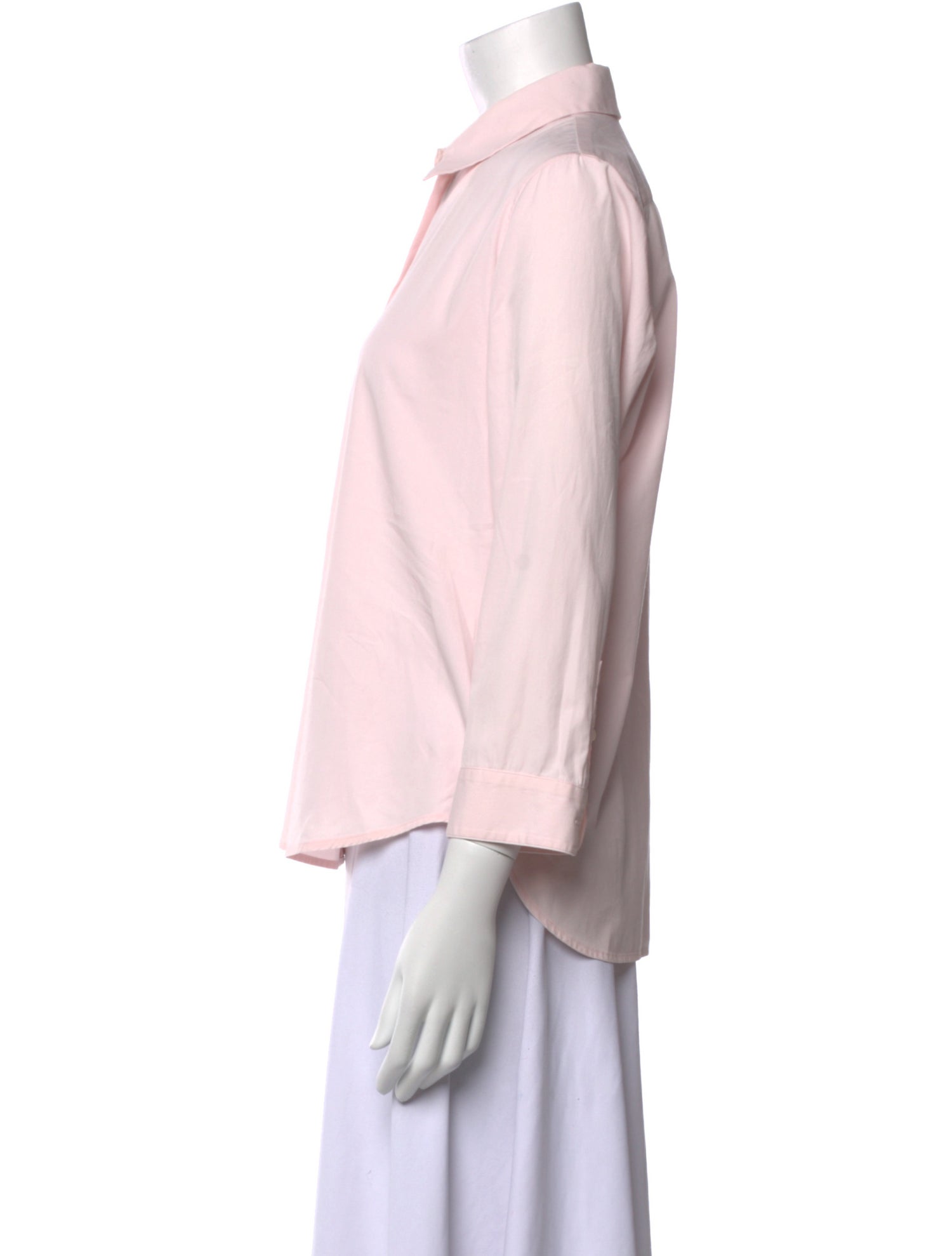 The Row Three-Quarter Sleeve Button-Up Top