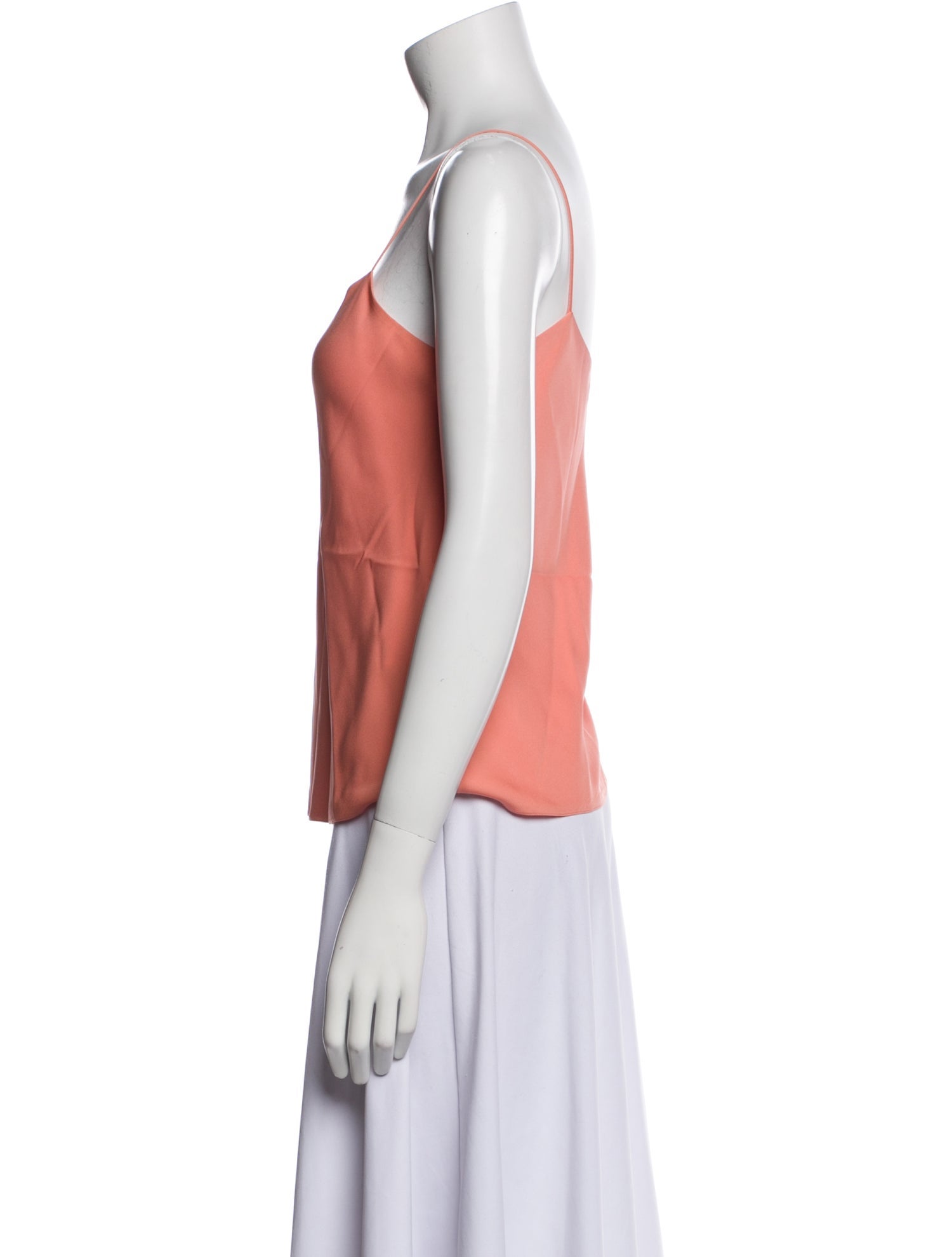 The Row Silk Square Neckline Top