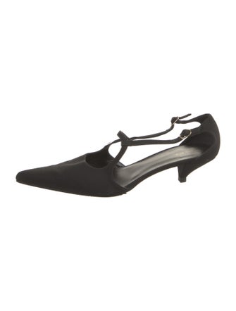 The Row Bourgeoise Salomé Satin Slingback Pumps