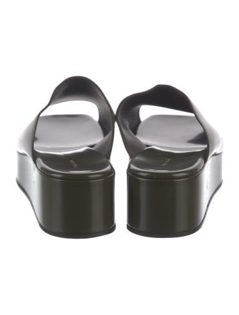 The Row Leather Slides