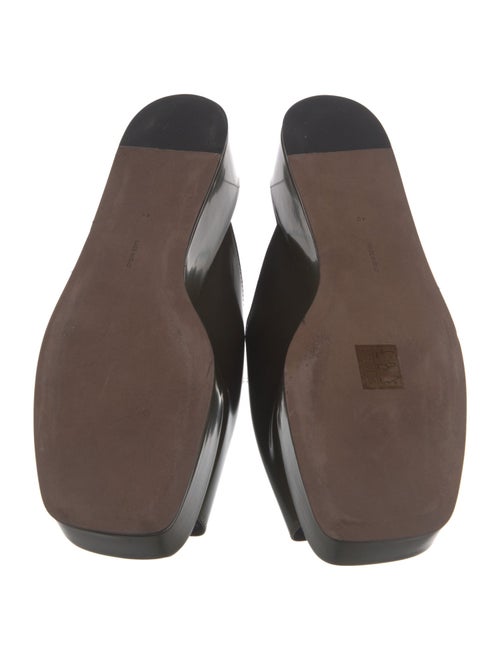 The Row Leather Slides