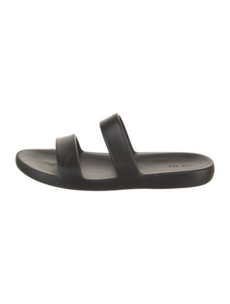 The Row Leather Slides