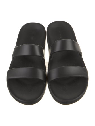 The Row Leather Slides