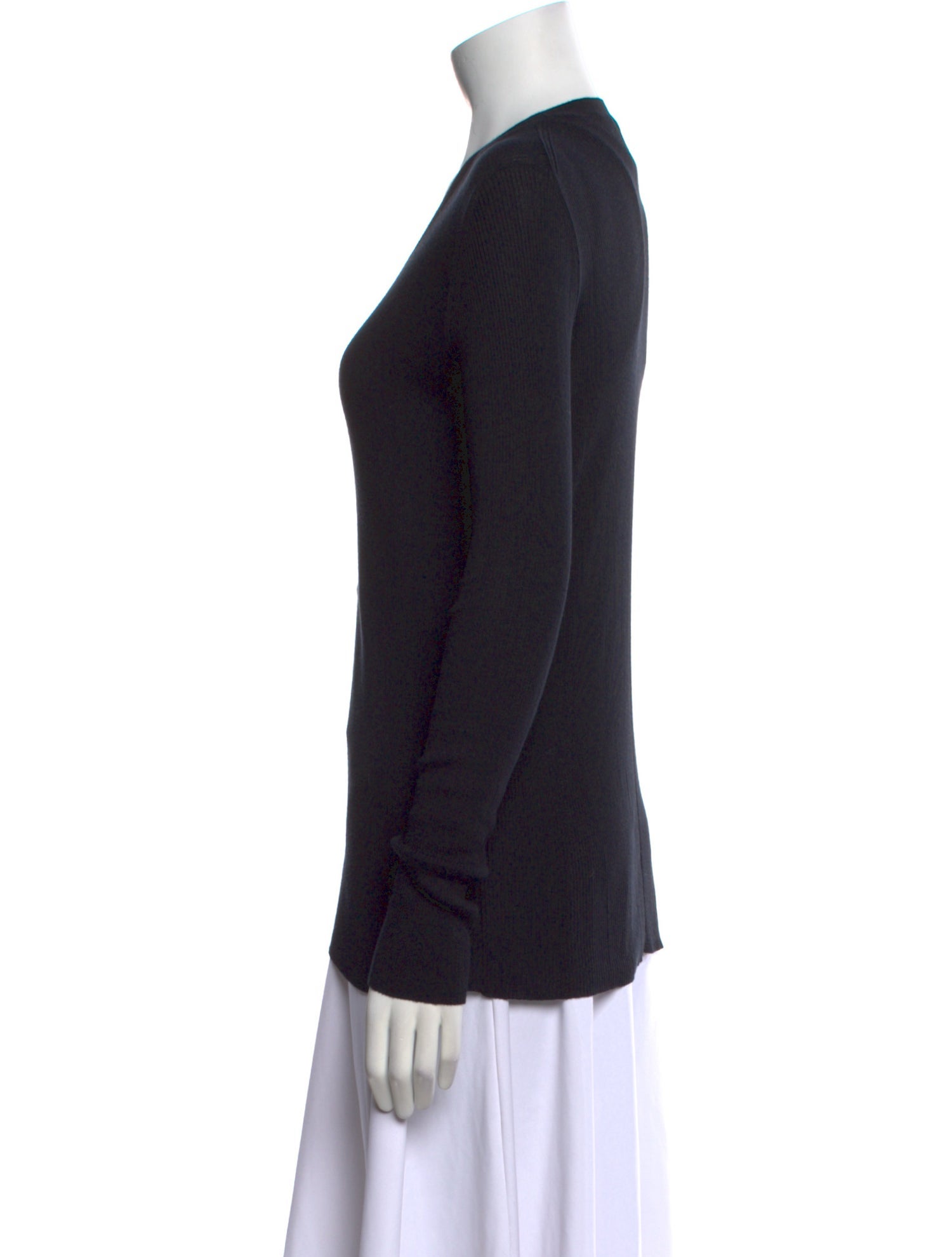 The Row Silk V-Neck Sweater