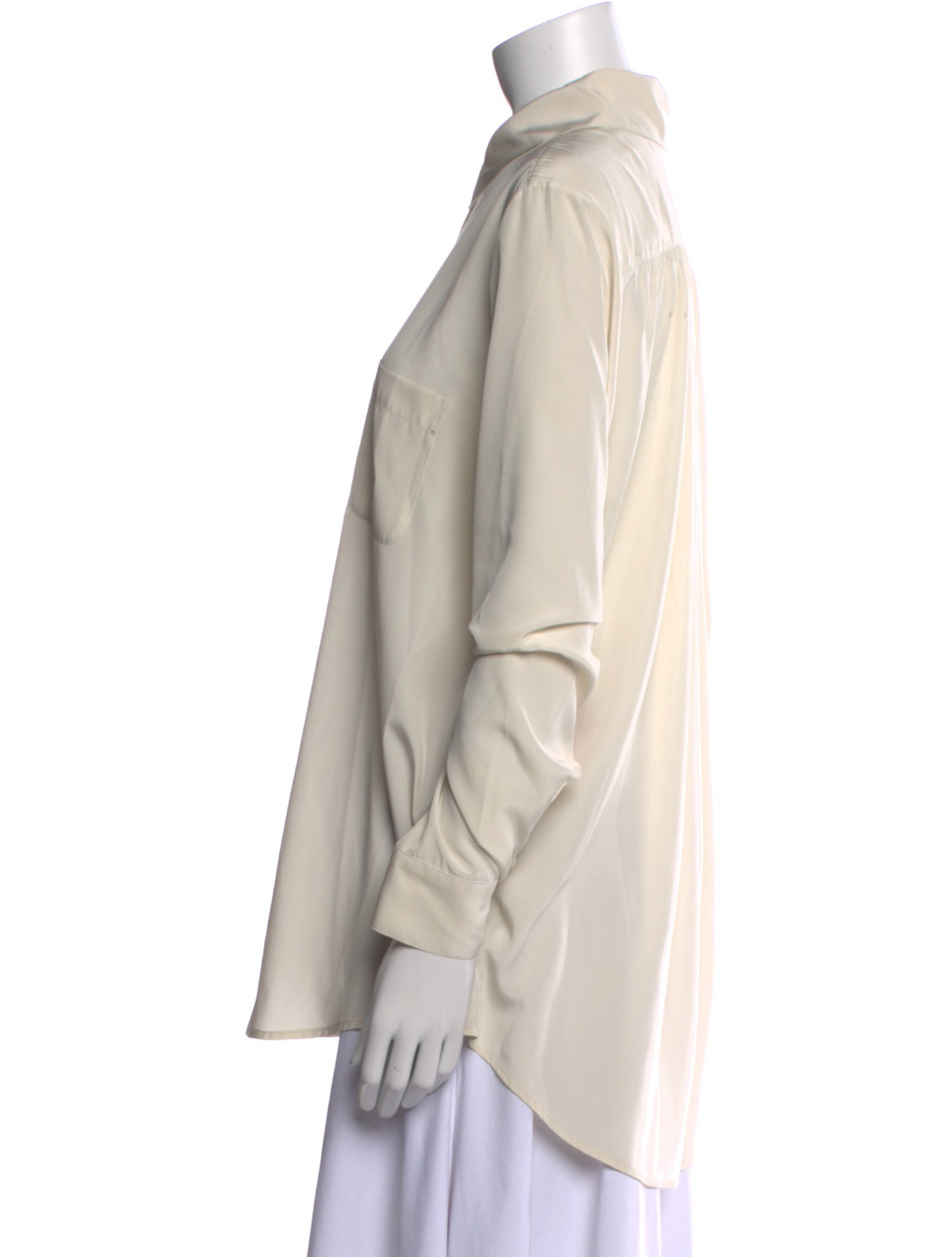 The Row Long Sleeve Button-Up Top