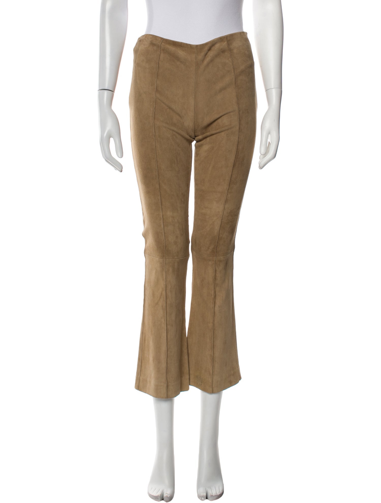 The Row Suede Wide Leg Pants