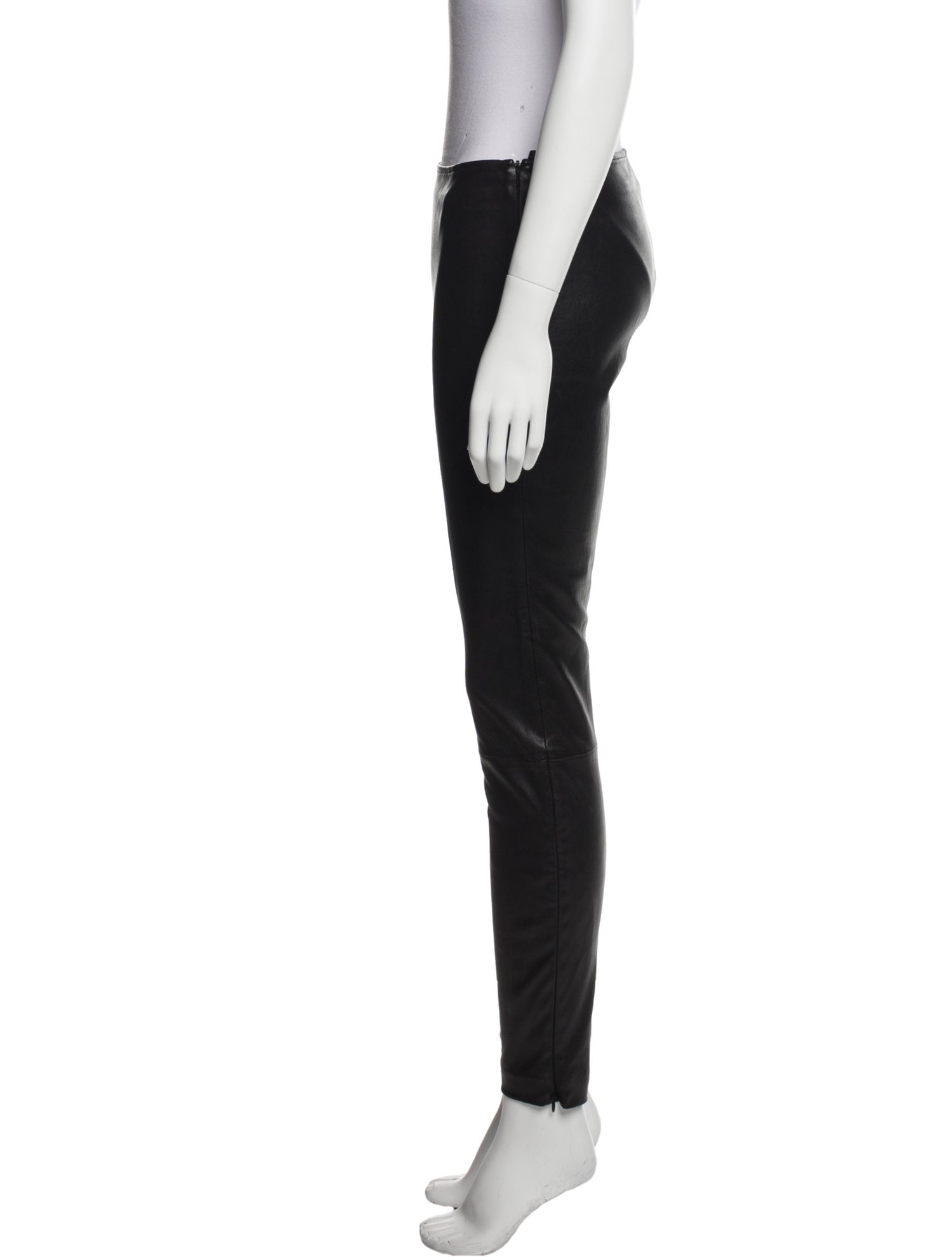 The Row Leather Skinny Leg Pants