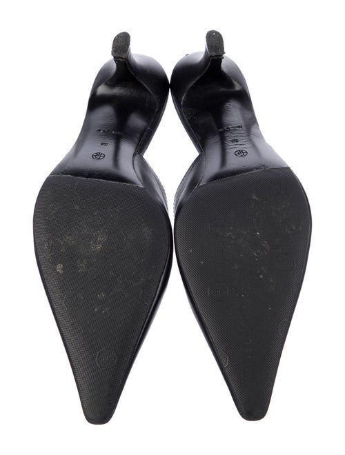 The Row Leather Mid Heel Mules