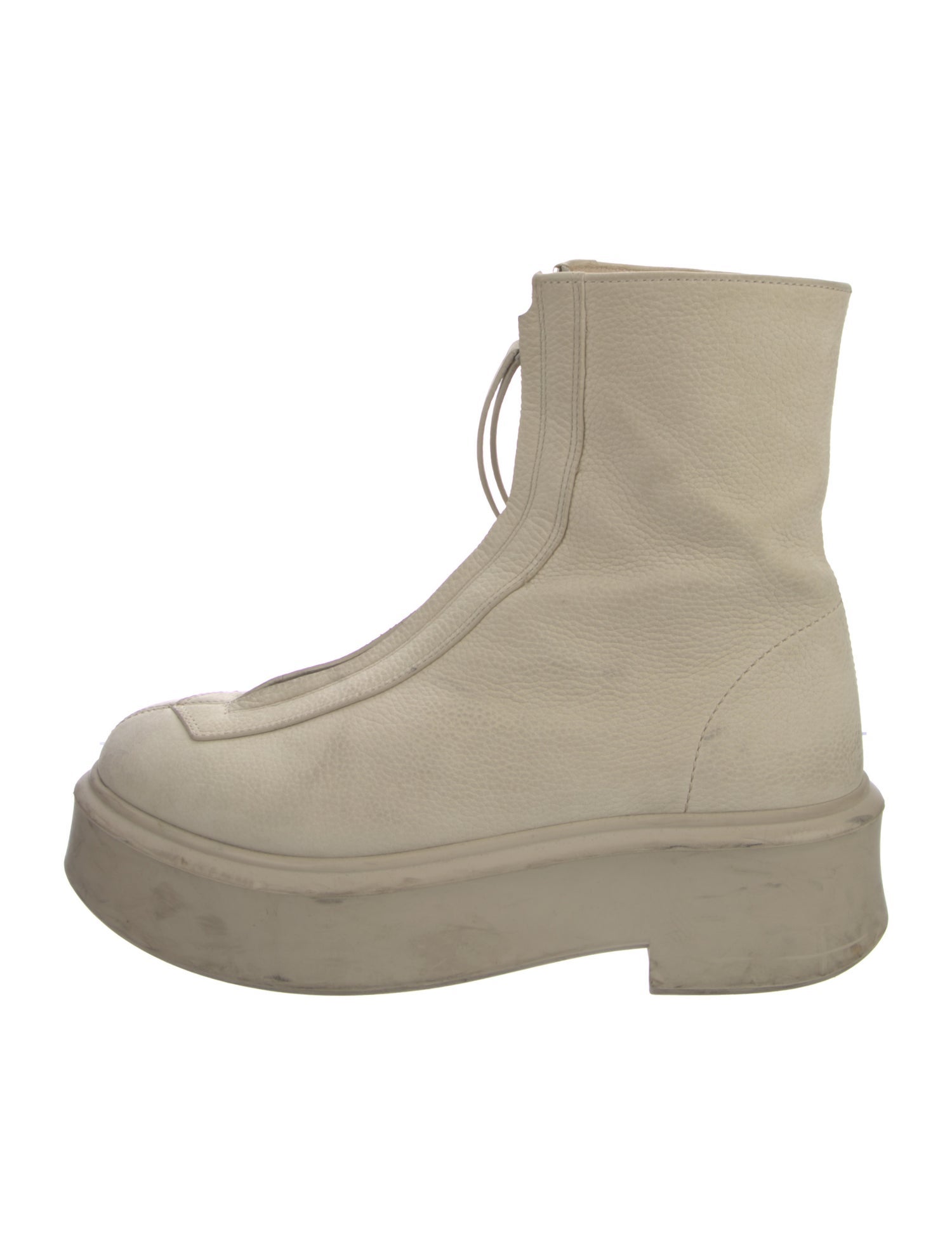 The Row Zipped 1 Leather Boots