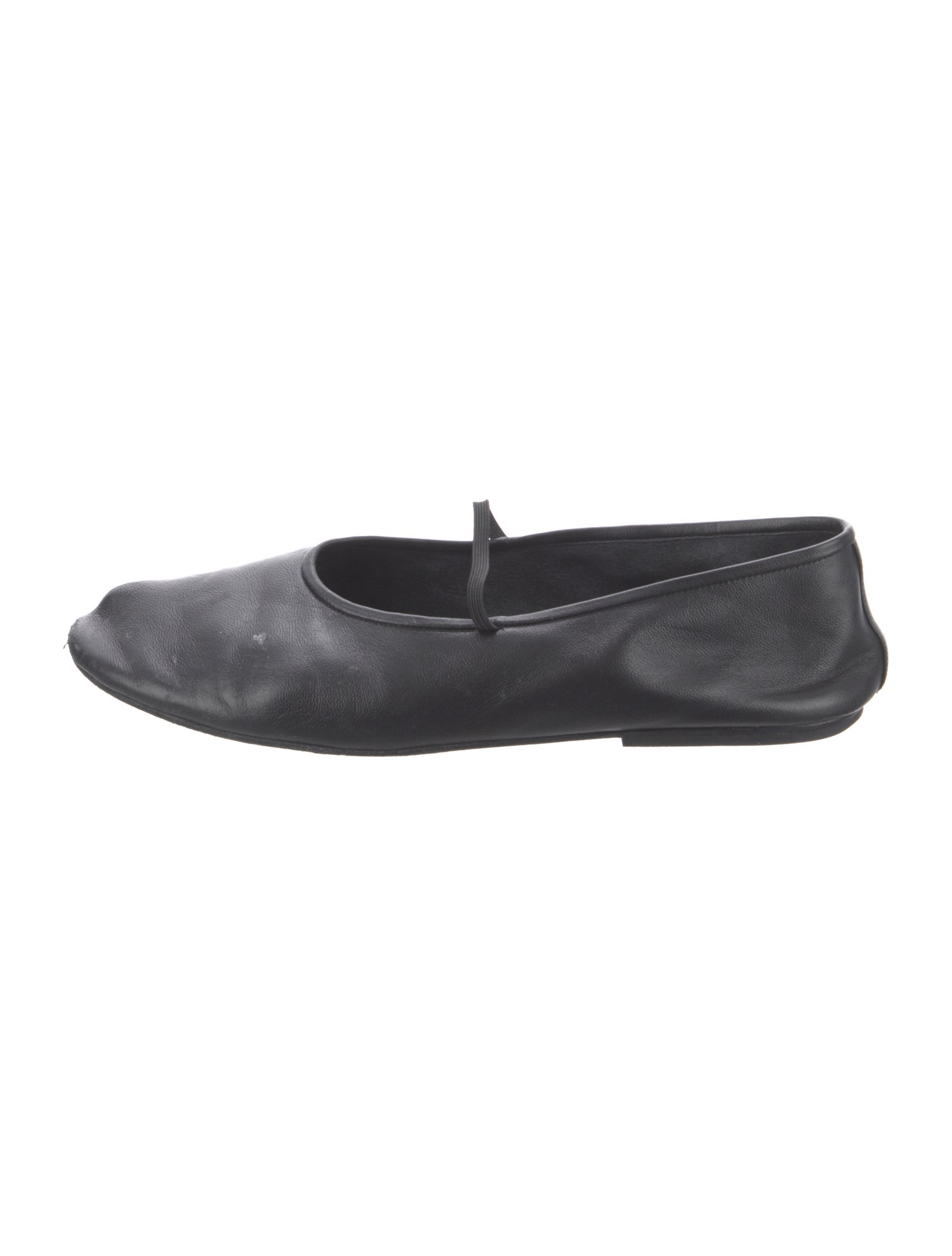 The Row Elastic Ballet Leather Ballet Flats