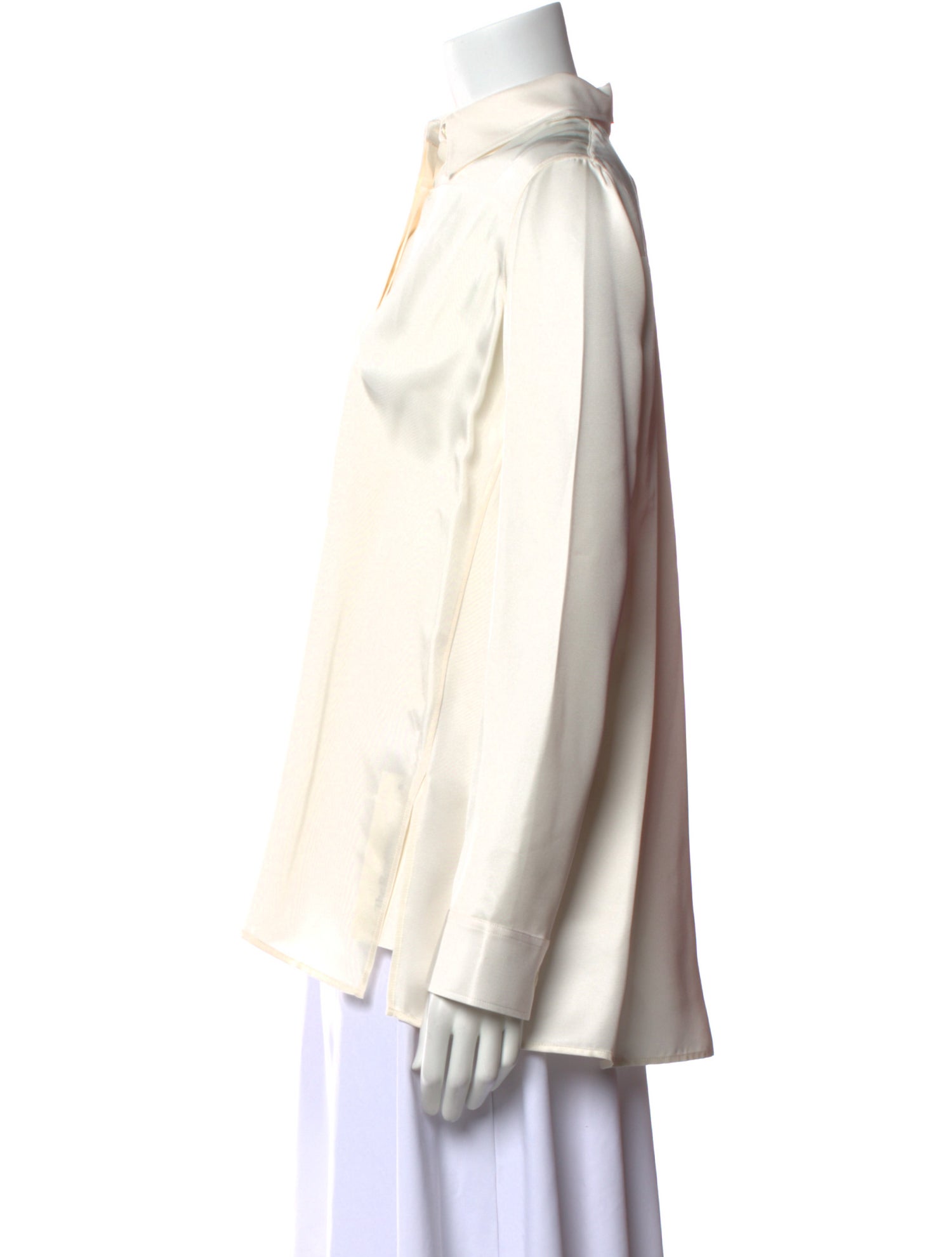 The Row Carla Silk Button-Up Top w/ Tags