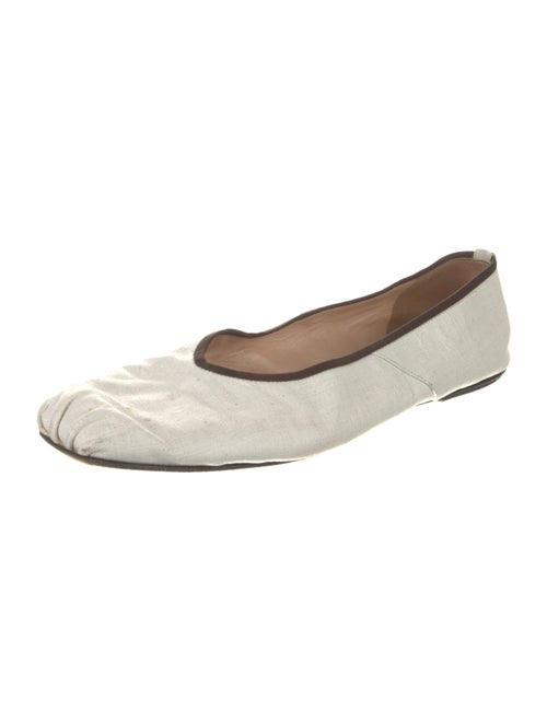 The Row Canvas Ballet Flats