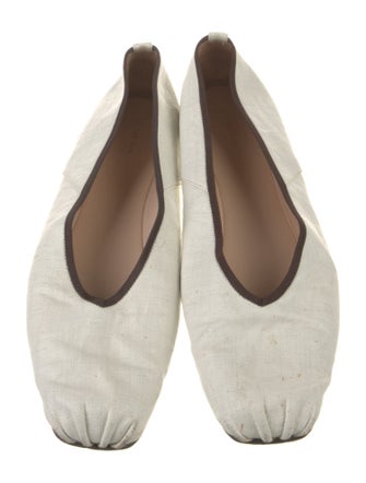 The Row Canvas Ballet Flats
