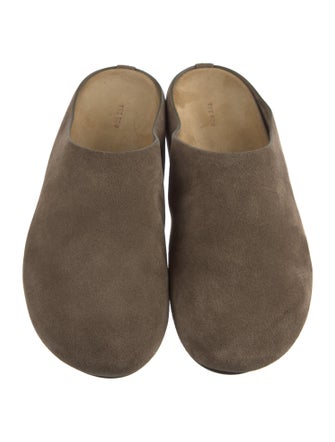 The Row Hugo Slides Suede Mules w/ Tags