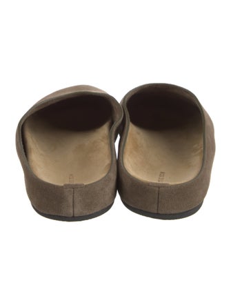 The Row Hugo Slides Suede Mules w/ Tags