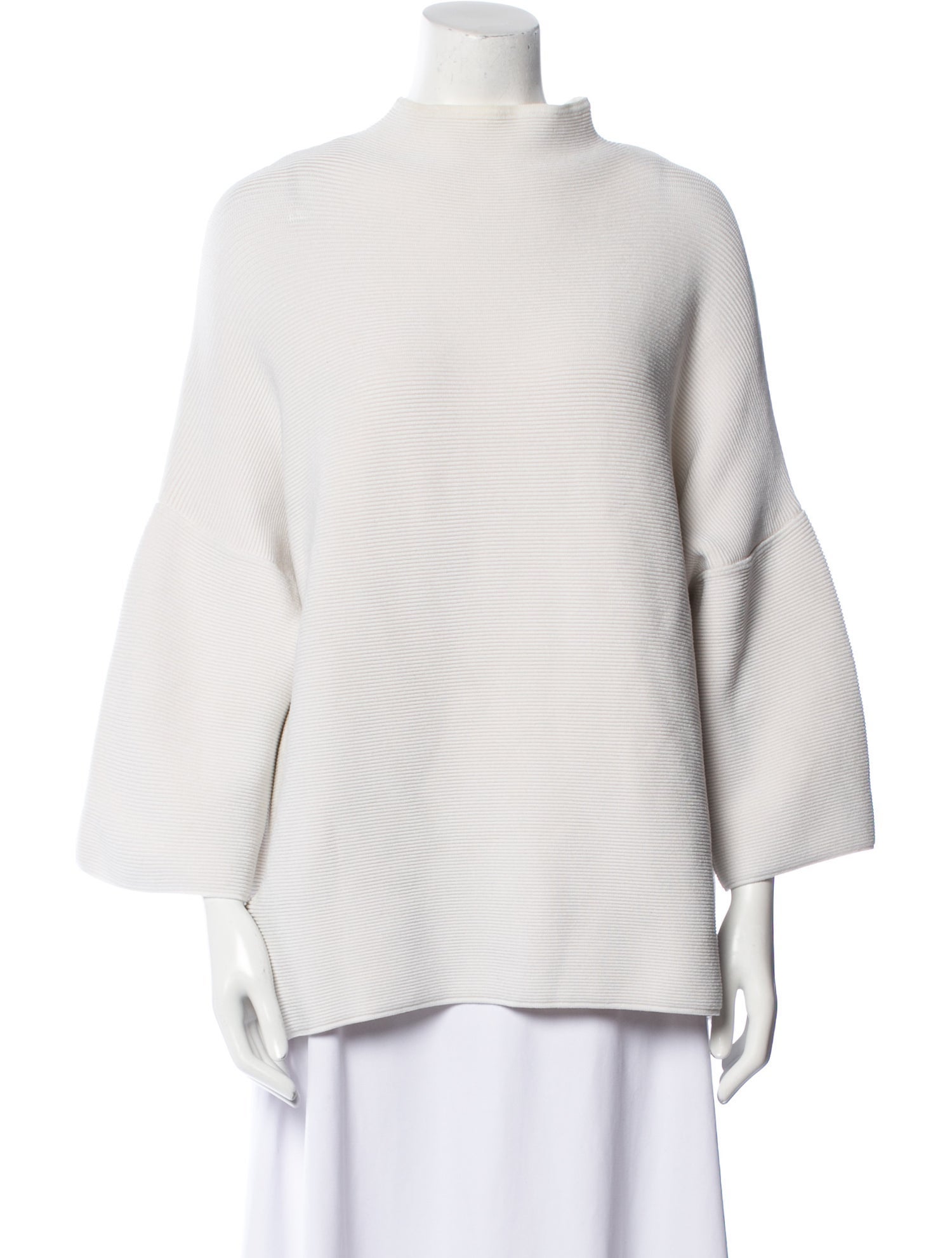 The Row Nylon Mock Neck Blouse