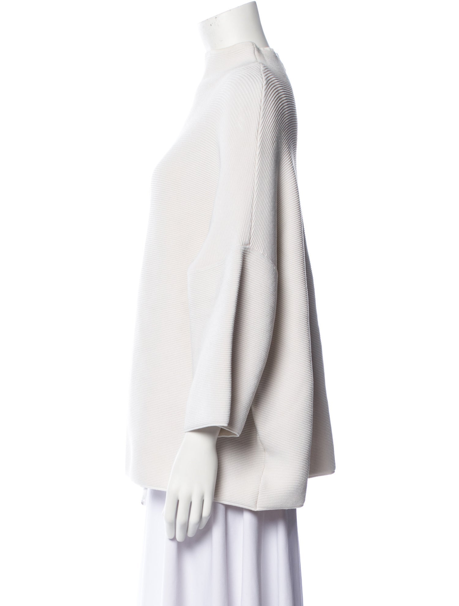 The Row Nylon Mock Neck Blouse