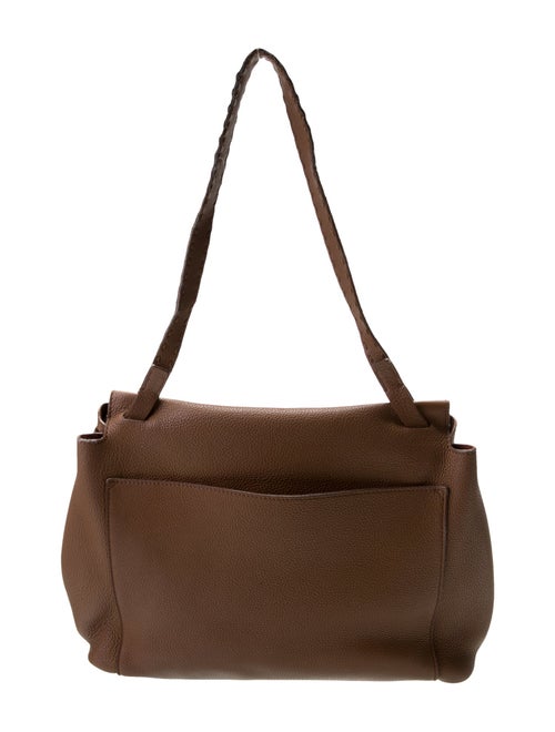The Row Leather Messenger Bag
