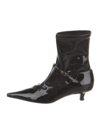 The Row Cyd 50 Patent Leather Sock Boots