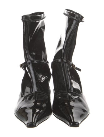 The Row Cyd 50 Patent Leather Sock Boots