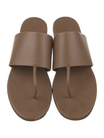 The Row Signum Leather Slides