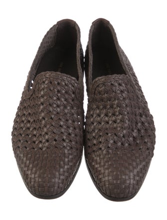 The Row Davis Leather Loafers