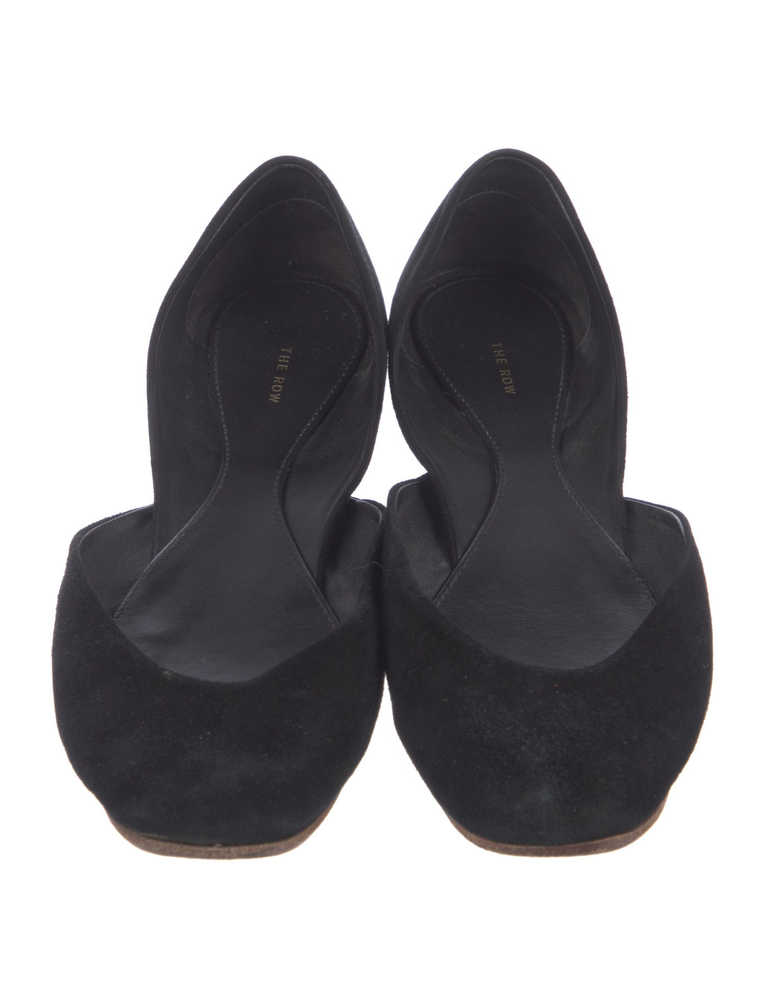 The Row Gemma Suede D'Orsay Flats
