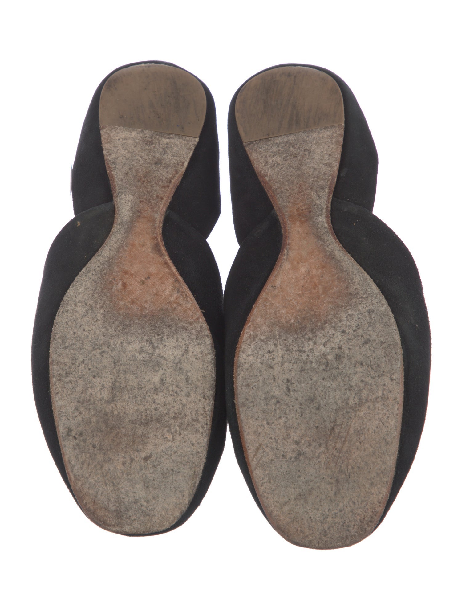 The Row Gemma Suede D'Orsay Flats