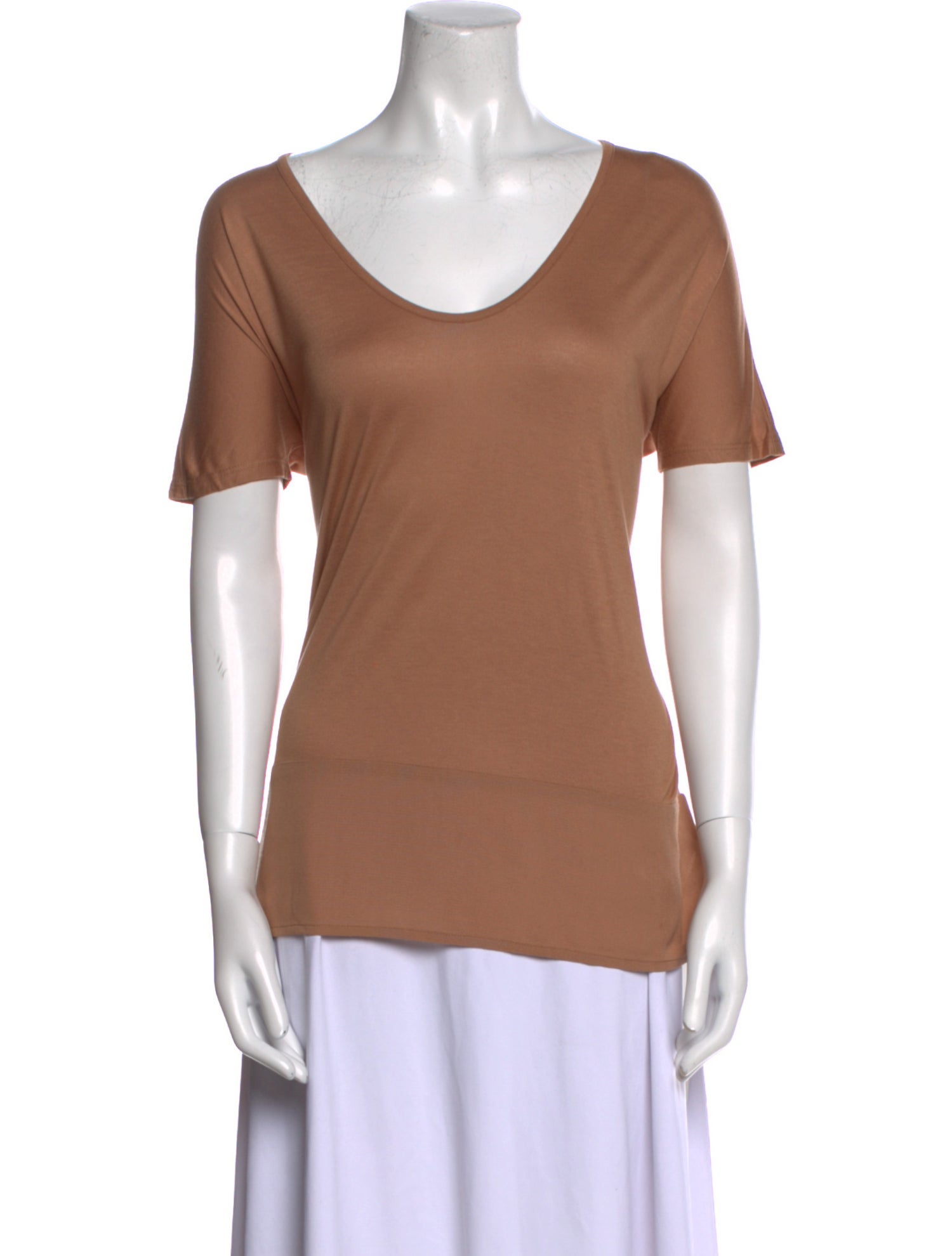 The Row Scoop Neck Short Sleeve T-Shirt