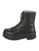 The Row Zipped 1 Leather Combat Boots