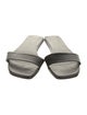 The Row Leather Colorblock Pattern Slides