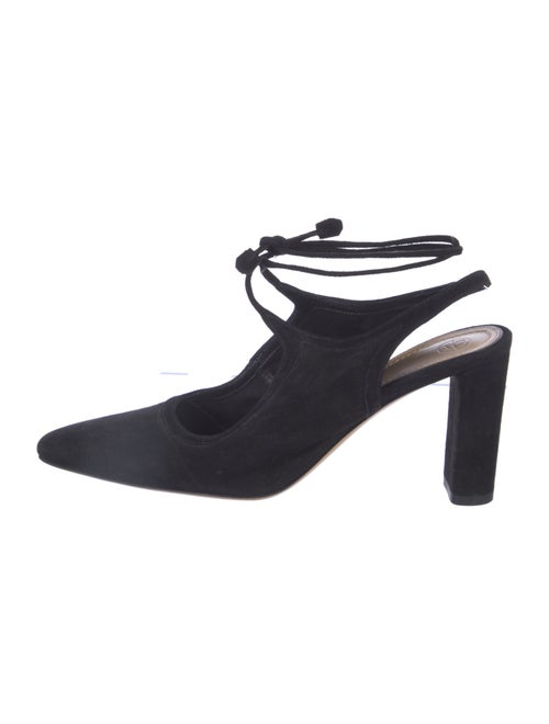 The Row Suede Slingback Pumps