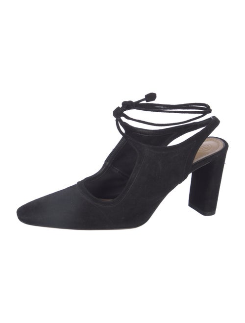 The Row Suede Slingback Pumps