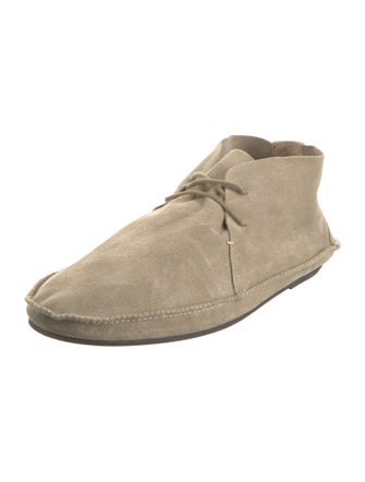 The Row Tyler Suede Lace-Up Boots