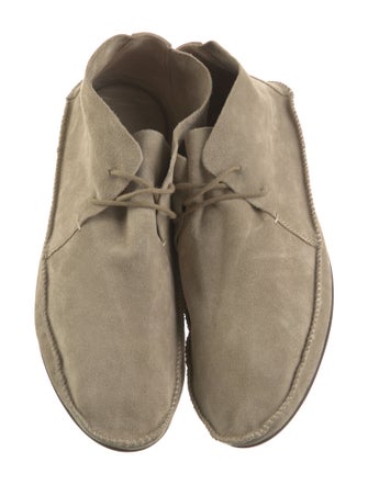 The Row Tyler Suede Lace-Up Boots