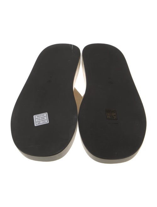 The Row Ginza Velvet Flip Flops