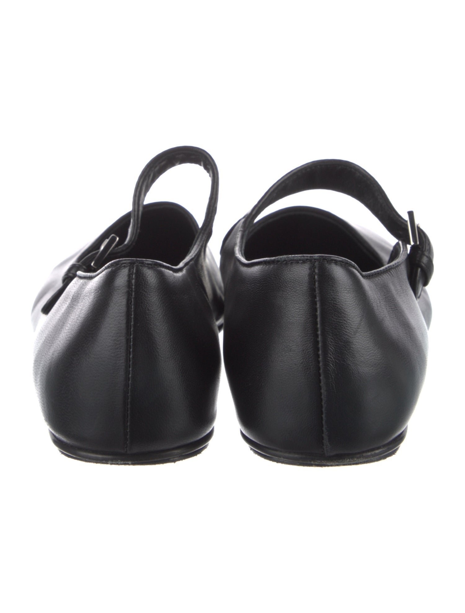 The Row Ava Leather Mary Jane Flats