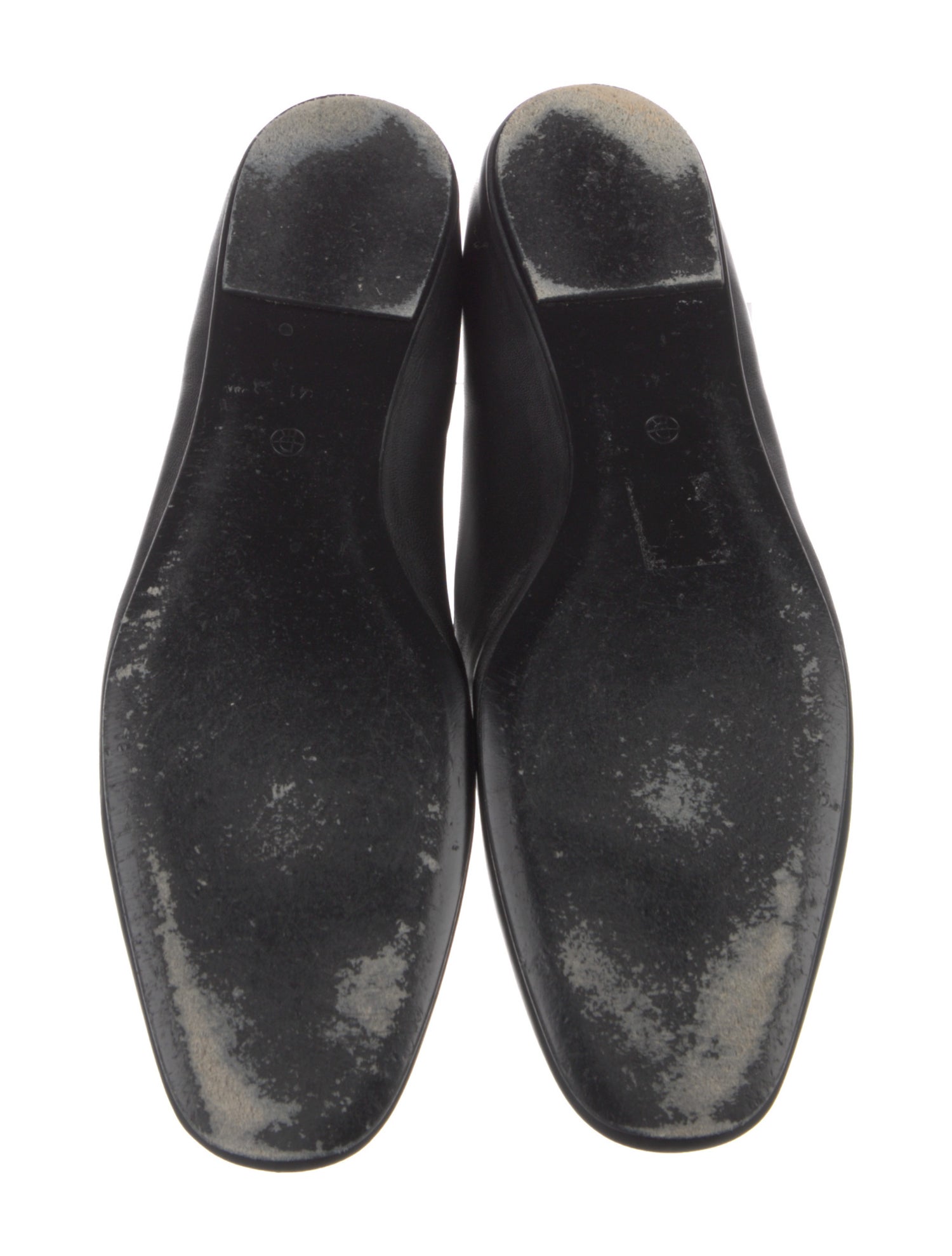 The Row Ava Leather Mary Jane Flats
