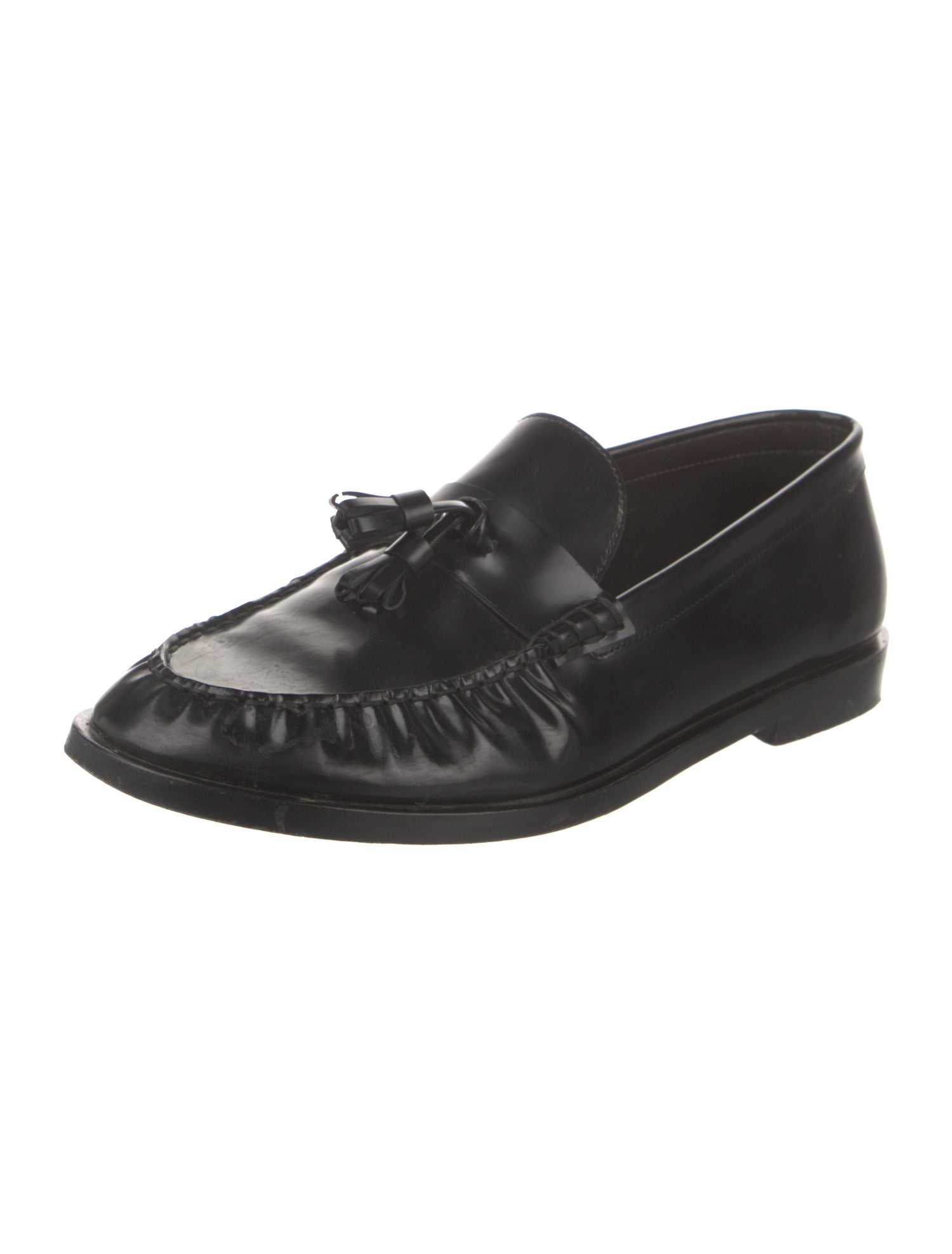 The Row Leather Tassel Accents Loafers