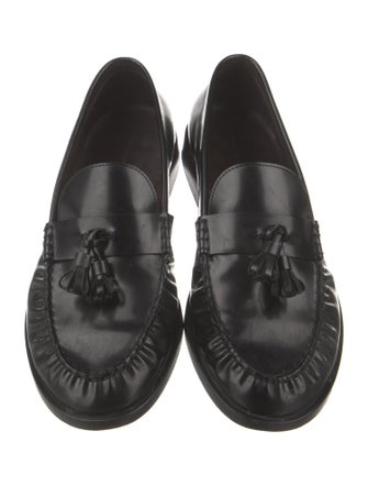 The Row Leather Tassel Accents Loafers