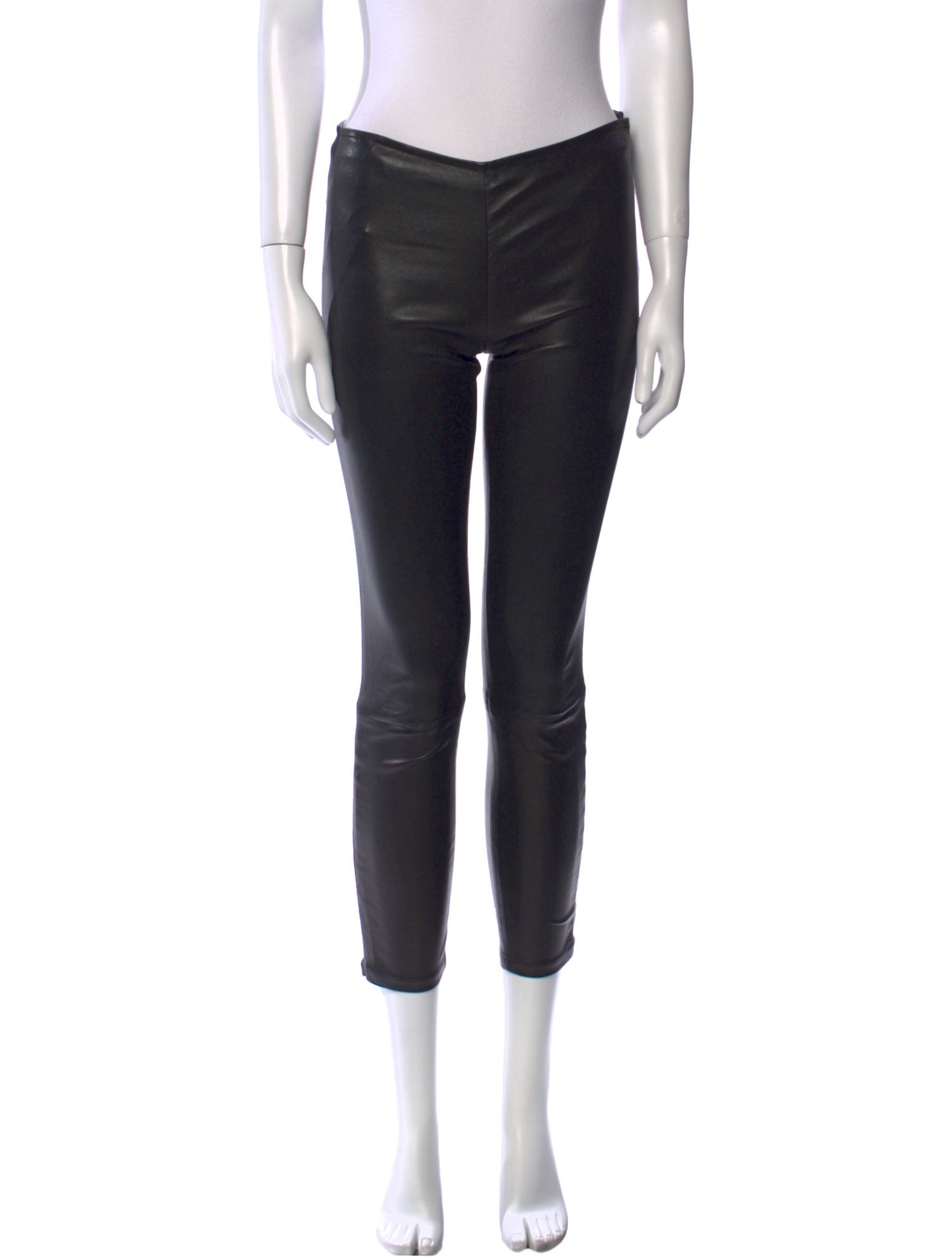 The Row Leather Skinny Leg Pants