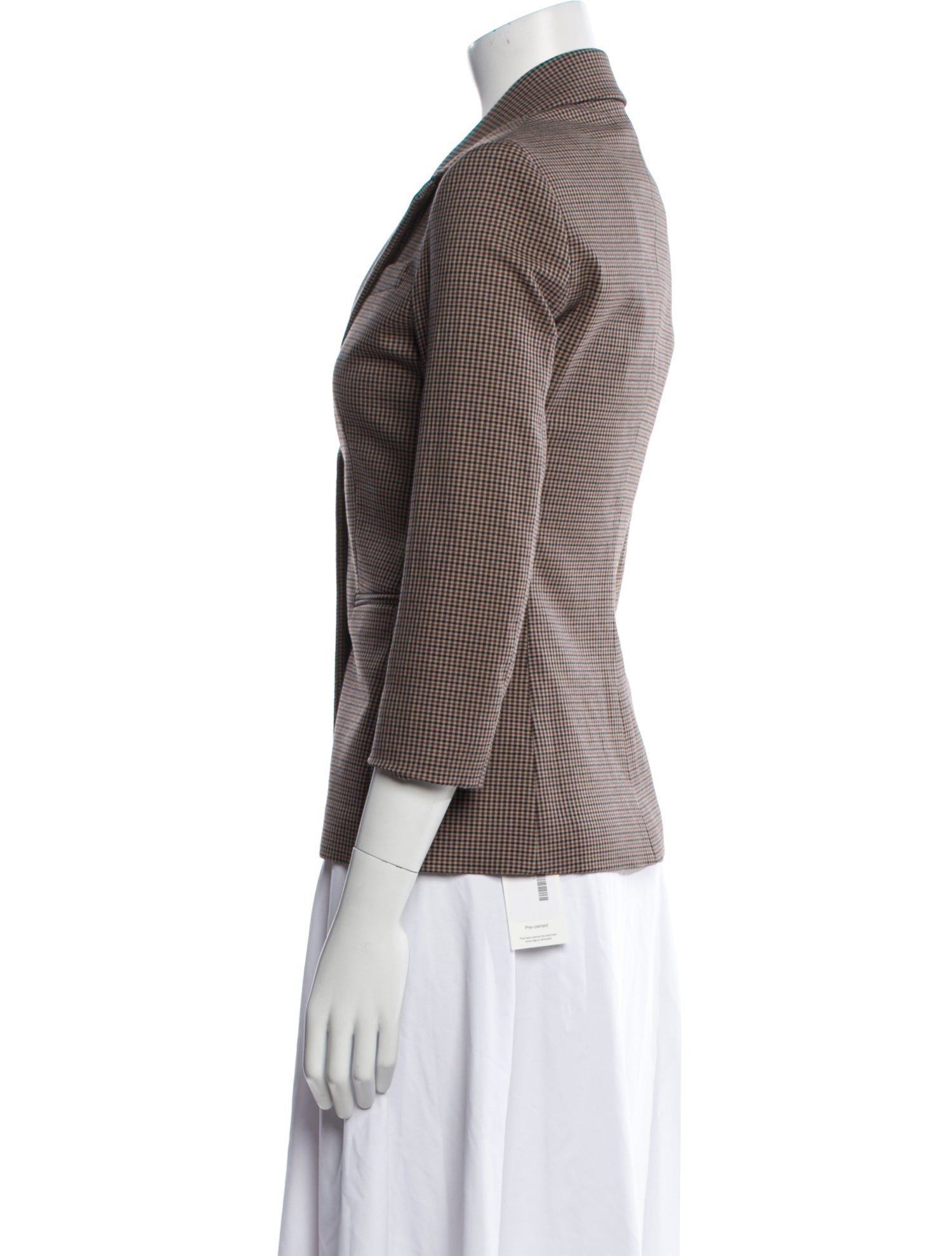 The Row Plaid Print Blazer