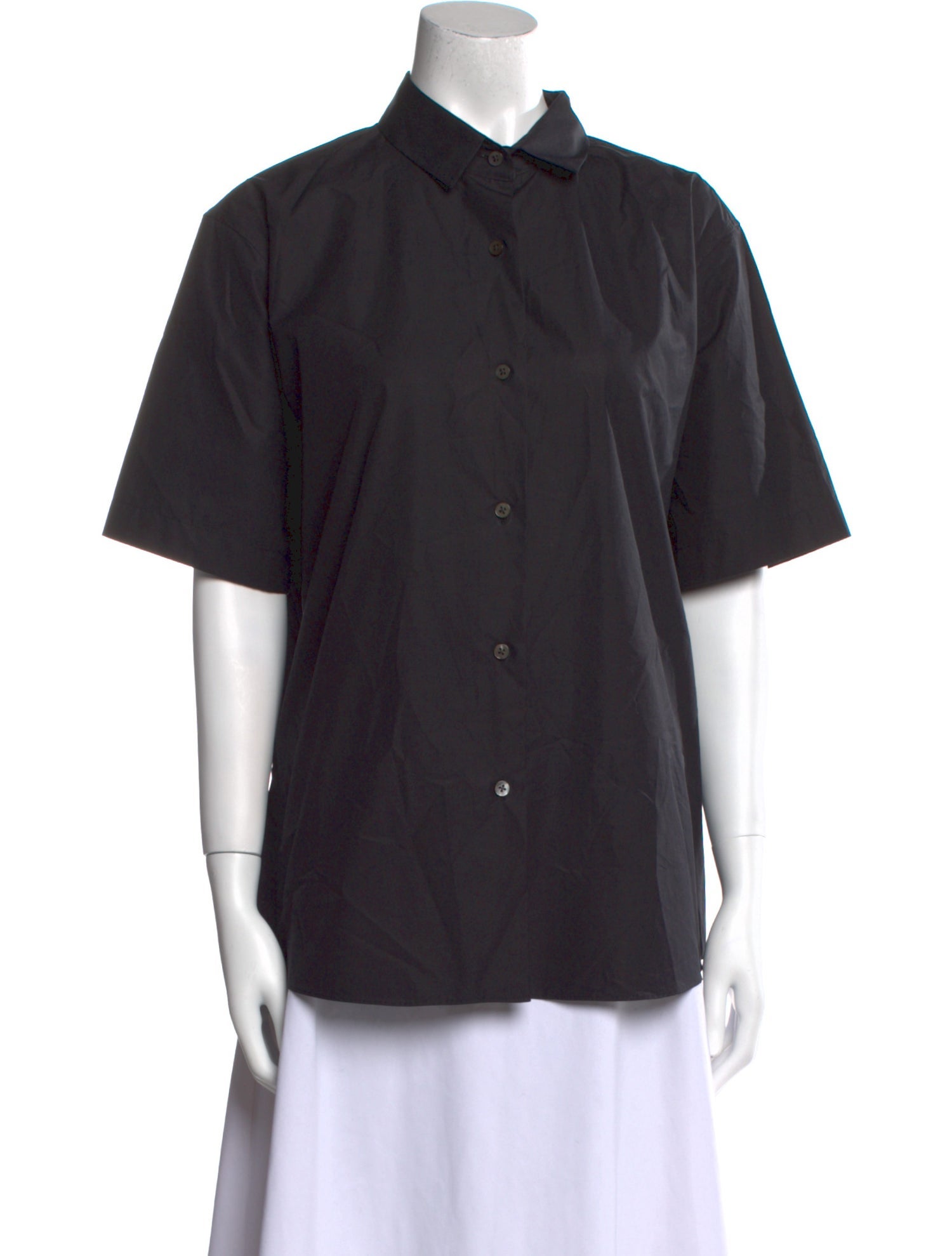 The Row BEC Short Sleeve Button-Up Top