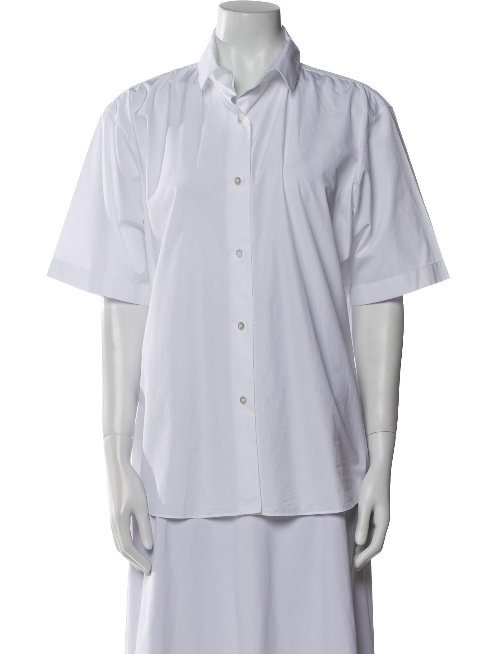 The Row Short Sleeve Button-Up Top