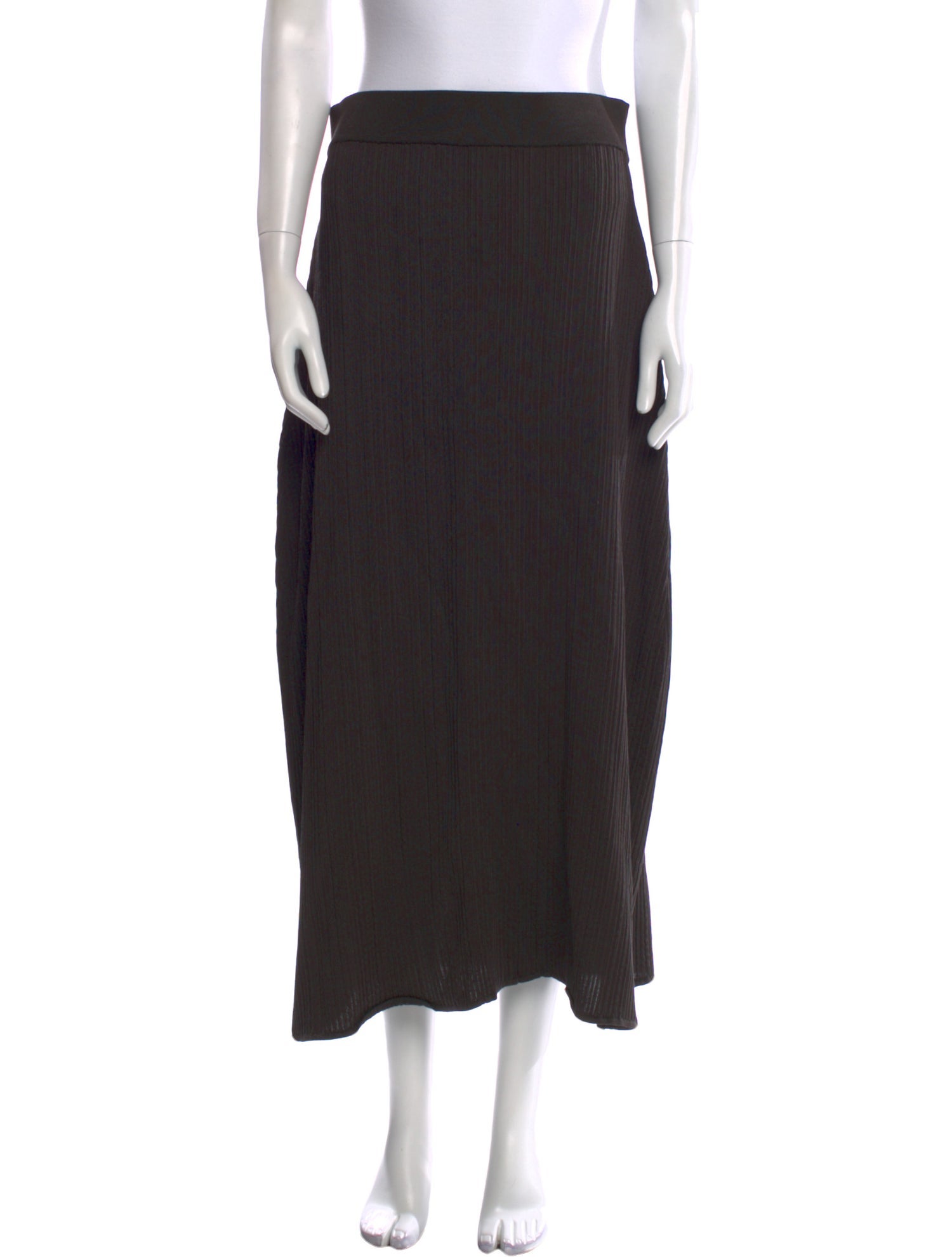 The Row Silk Midi Length Skirt