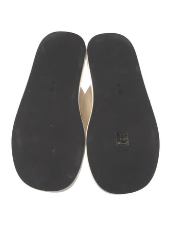 The Row Ginza Velvet Flip Flops