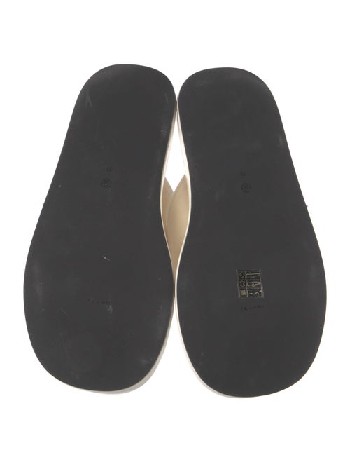 The Row Ginza Velvet Flip Flops