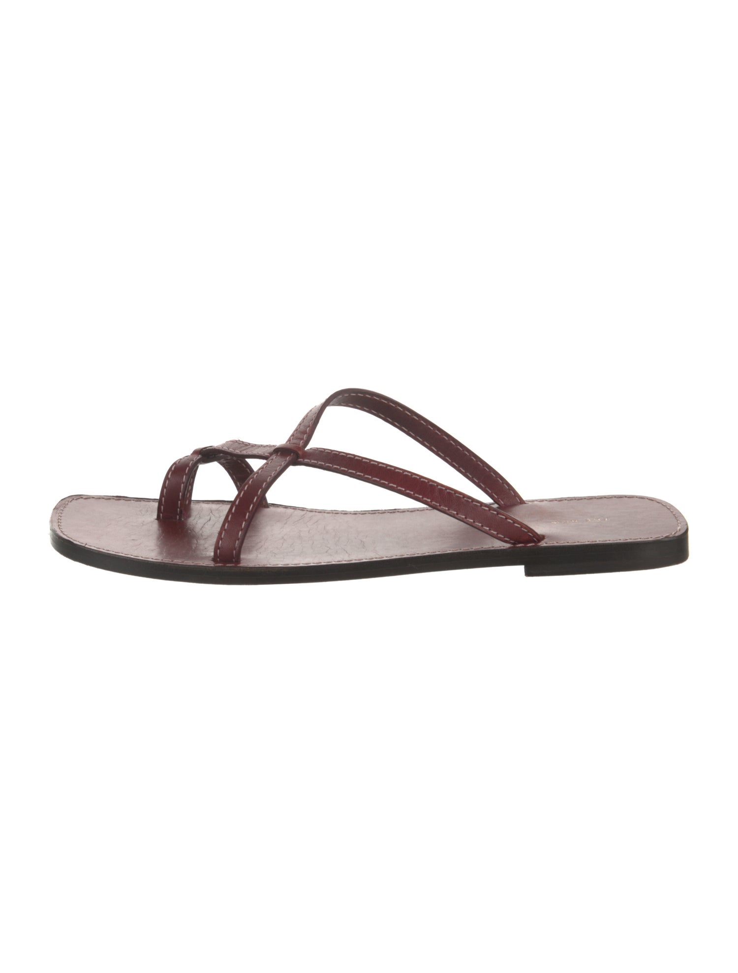 The Row Link Leather Slides