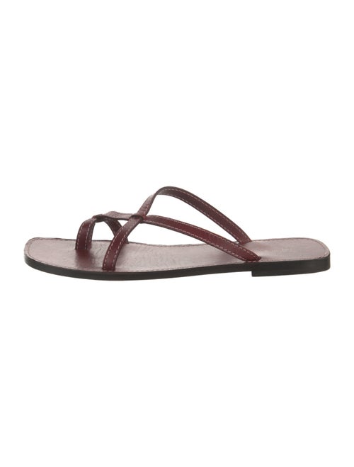 The Row Link Leather Slides